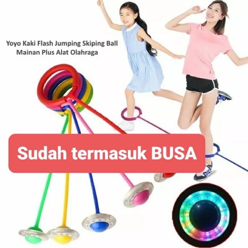 Hula hoop kaki / jump ball / lompat kaki / hulahoop / yoyo kaki / full led