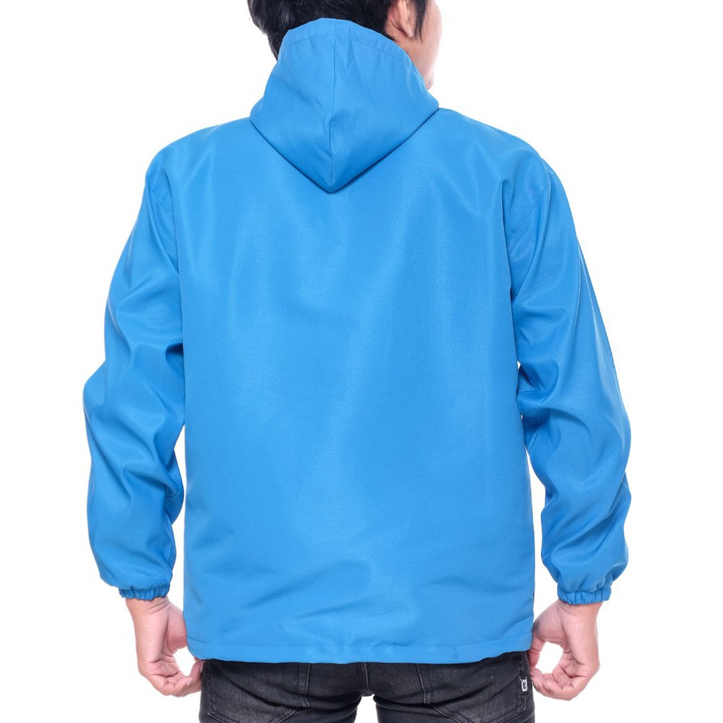 (JAKET ANTI AIR) Jaket Parasut Taslan Cougle Doraemon Original Imazi Waterproof Turkis