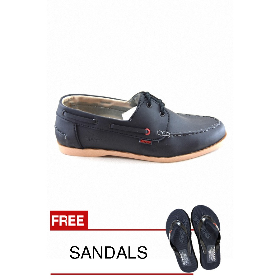 

Redknot - Sneakers Fuerte Hitam + Bonus Sandal Senilai Rp.25.000,00