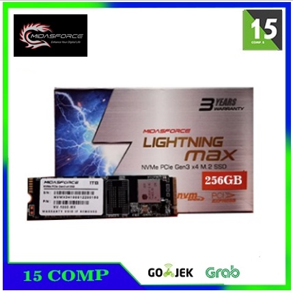 SSD M.2 NVME 256GB MIDASFORCE M2 NVME 256GB MIDAS PCIe Gen3 x4 SSD