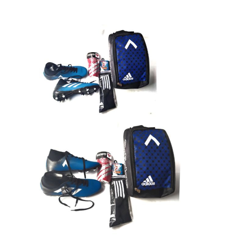 Sepatu Sepak Bola Adidas Predator SEPAKET ISI4 ( TAS , SEPATU , KOSKAKI ,DEKER ) UNTUK DEWAS
