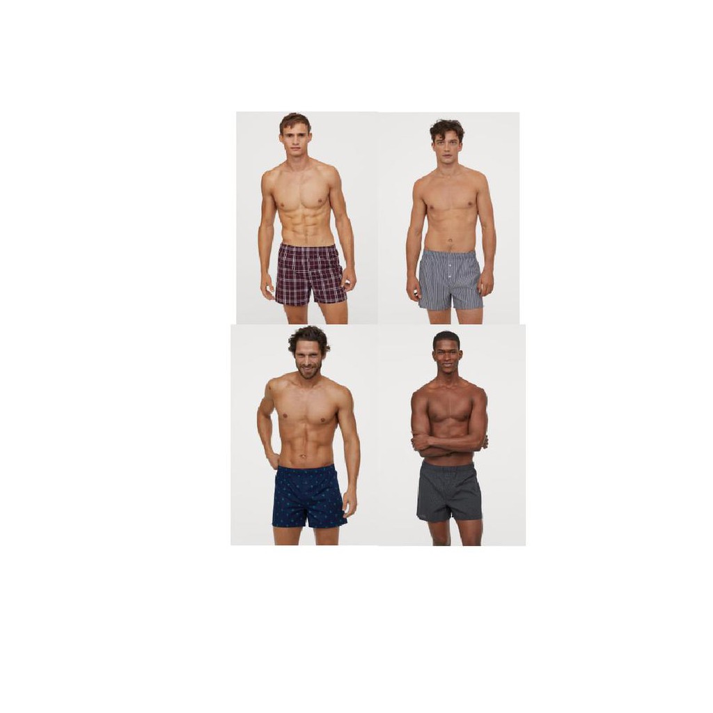 Pd9846- Boxer Pria Branded Cotton | 3Pcs/Pack | Premium Murah Sisa Eksport. 684S