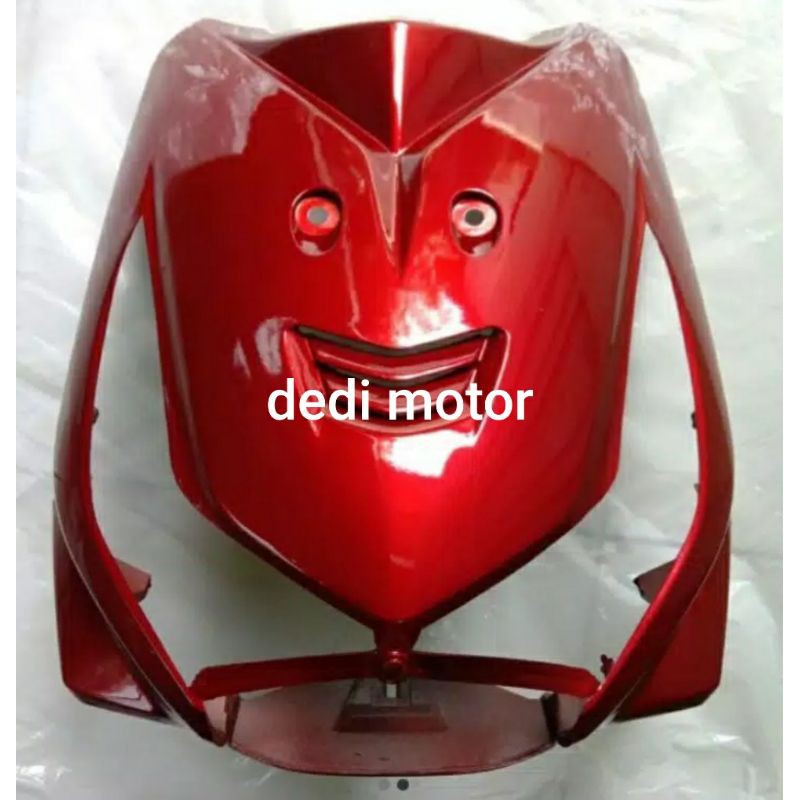 tamemg depan beat karbu merah + sen depan beat karbu + refektor depan beat karbu