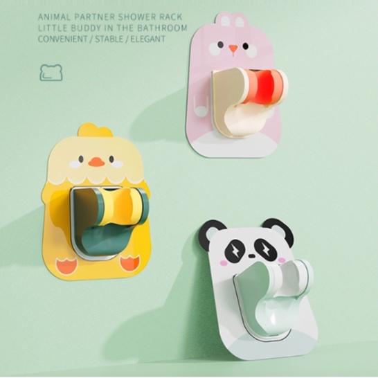 Gantungan SHOWER Kartun Hewan Imut / Hanger Shower Bidet Holder Animal / Gantungan Sapu Pel Gambar Karakter Hewan Lucu / Gantungan Animals Shower Holder