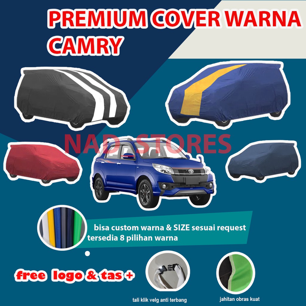 PREMIUM RUSH Body Cover / Sarung Mobil Warna Premium Rush / Terios lama Waterproof