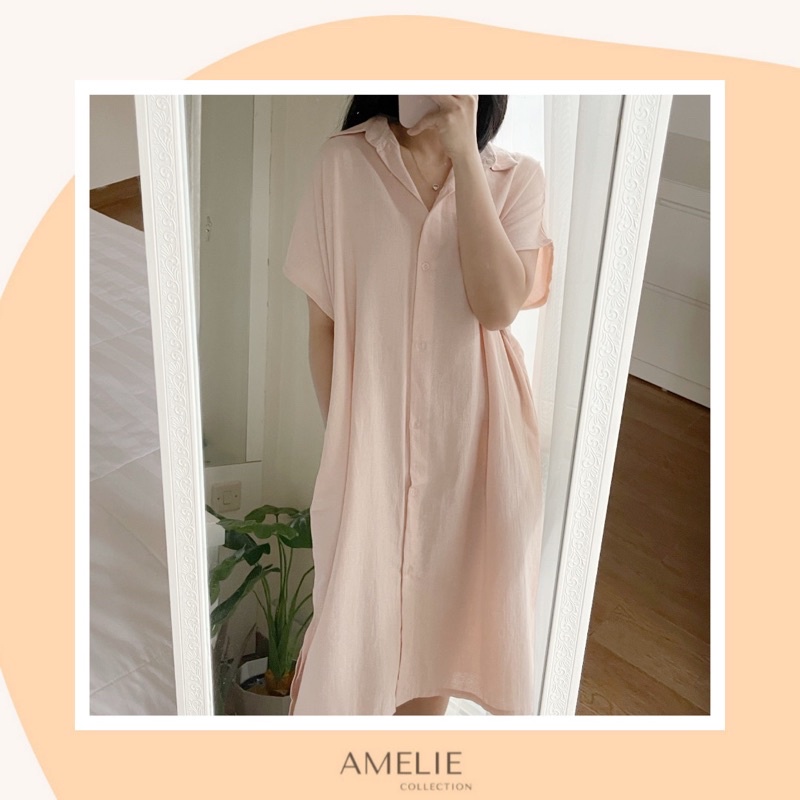 ATHENA LINEN DRESS - oversized dress