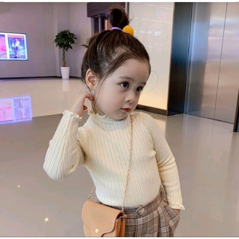 BAJU RAJUT ANAK  PEREMPUAN  GAYA KOREA USIA  3 4 5 TAHUN