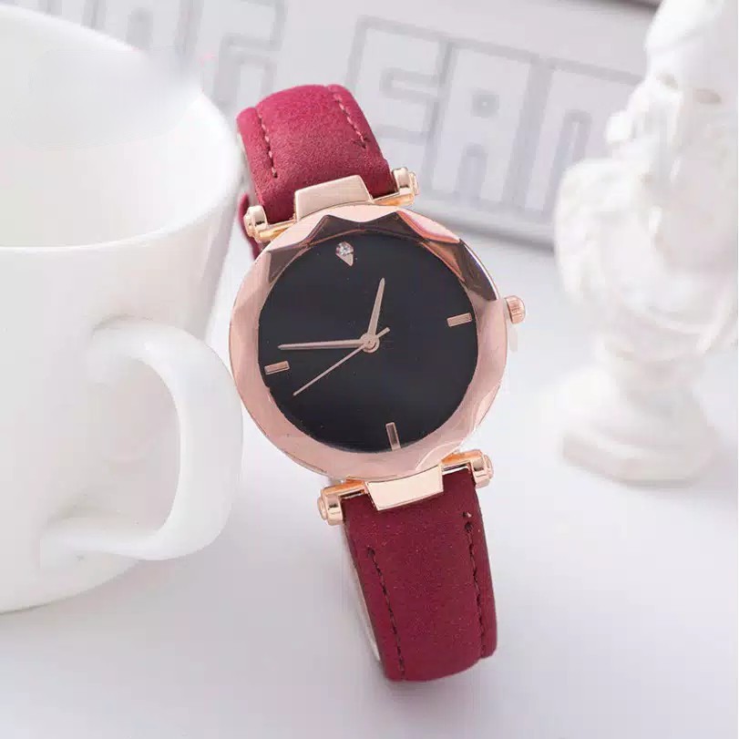 139 Jam Tangan Kulit Wanita Jam Tangan Cewek Jam Tangan Import Jam Tangan Murah-4