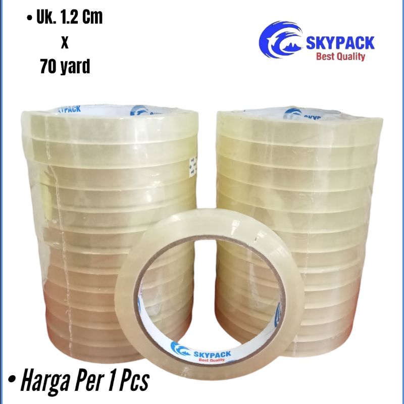 

SOLASI LAKBAN BENING SKYPACK UKURAN 1.2 Cm x 70 Yard