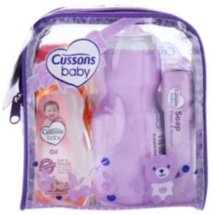 [ COD ] Cussons Baby Mini Bag Gift Set / Paket Mandi Bayi / Cussons travel pack / kado bayi / zafka store HARGA TERMURAH-1