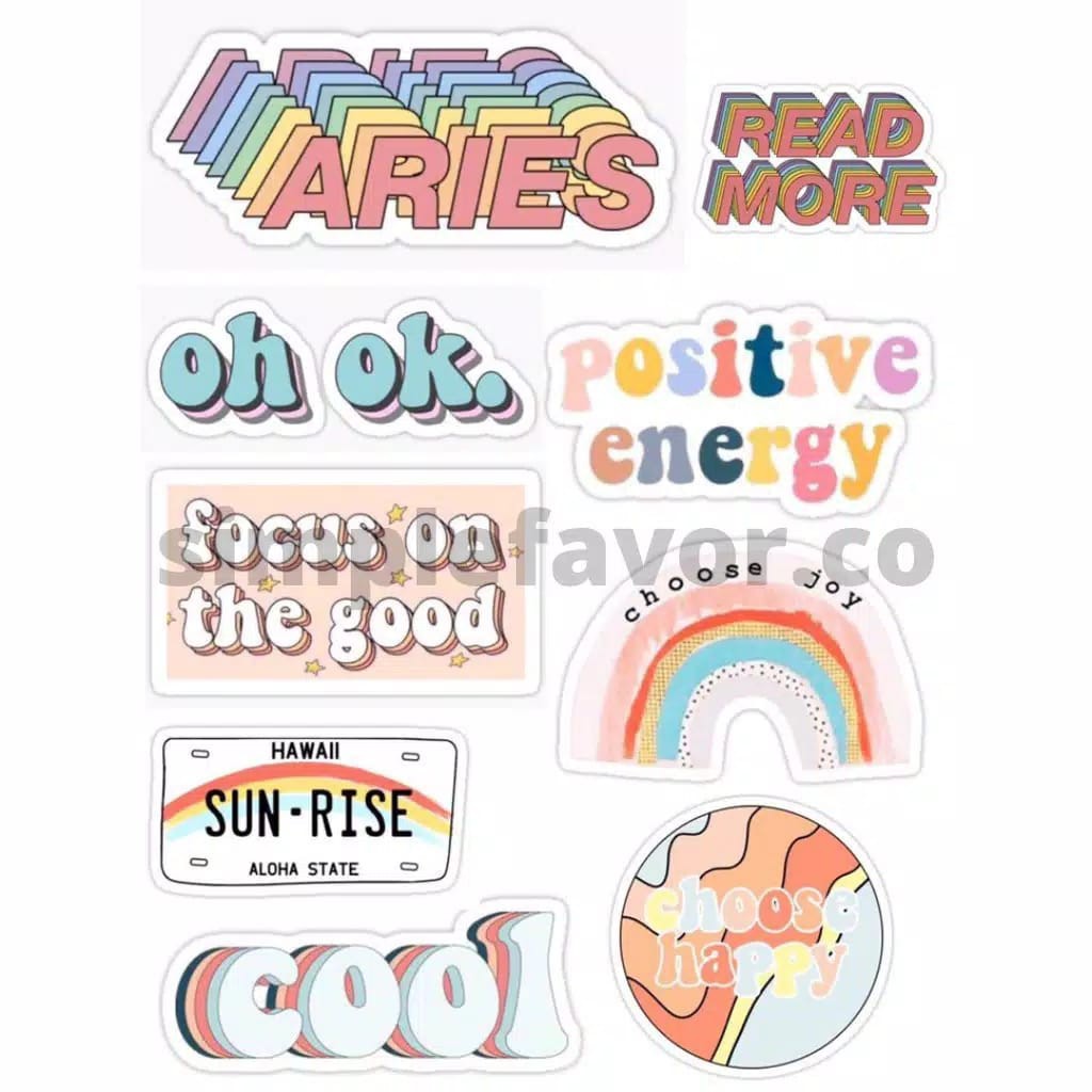 

STICKER AESTHETIC (BISA CUSTOM)