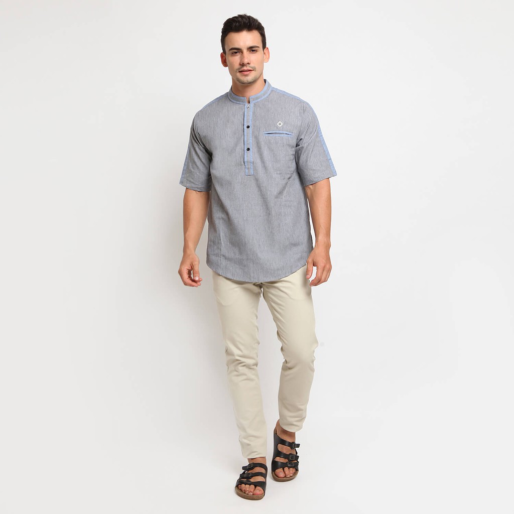 Baju Koko Kurta Pria Lengan Pendek | Baju Muslim Pria Casual - CT 04 Series