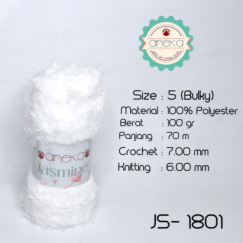 Benang Rajut Bulu Halus Jasmine Yarn / Cashmere Plush - 1801