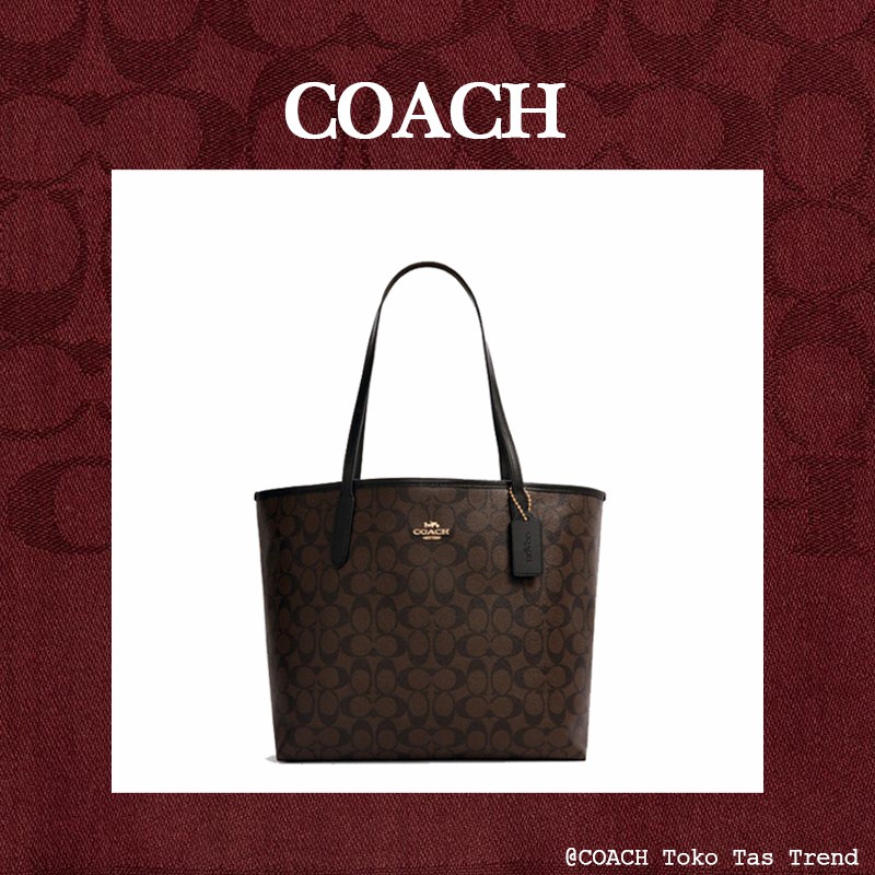 Sale !! Tas bahu wanita COACH tas tangan kapasitas besar asli 58292 TOP Handle Bag