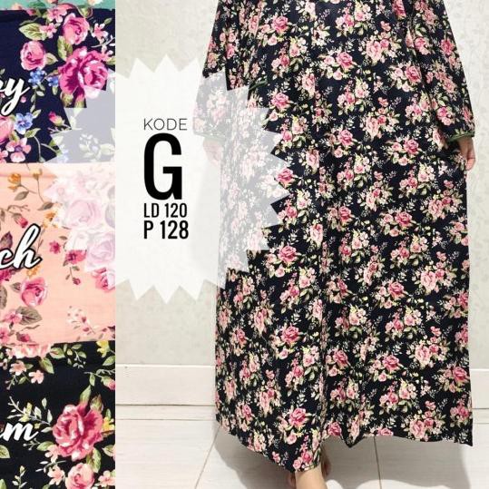 ✳ Longdress daster lengan panjang katun sabata pretty girl busui ABCDE ➹