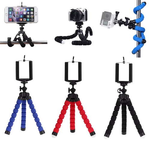 SPIDER Tripod + Holder U kaki Fleksibel universal Stand penyangga HP