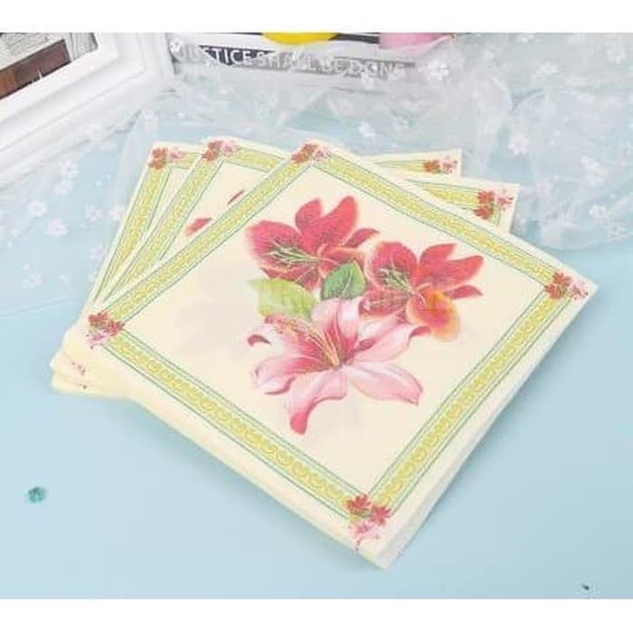 Decoupage Napkin - Tissue Decoupage 2Ply FL-Lily