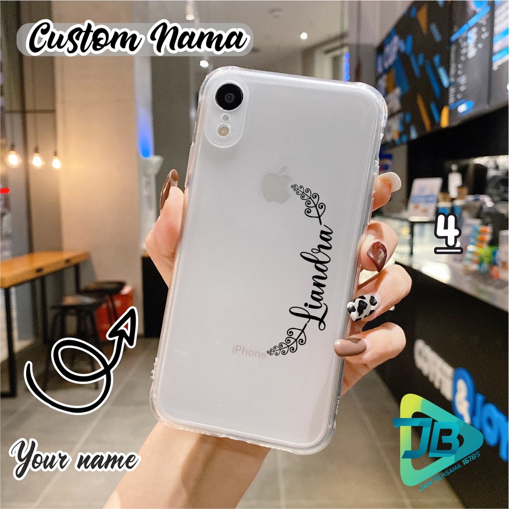 SOFTCASE CHOICE CUSTOM NAMA OPPO VIVO XIAOMI SAMSUNG REALME IPHONE ALL TYPE JB4715