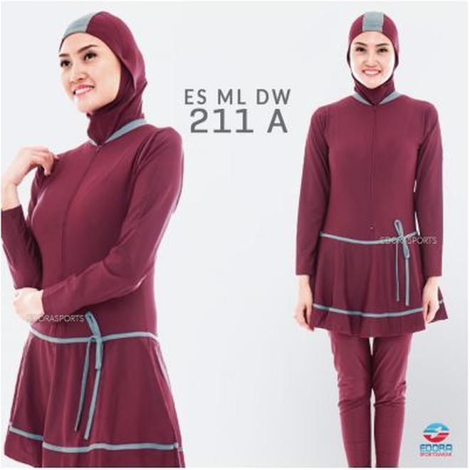 T1VV BAJU RENANG WANITA MUSLIM MUSLIMAH DEWASA ES-ML-DW-100 VIAV