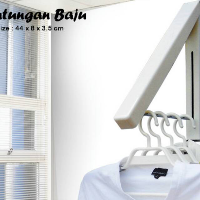 Gantungan baju portable hanger tempat baju gantungan indoor hanger baju tembok jemuran indoor