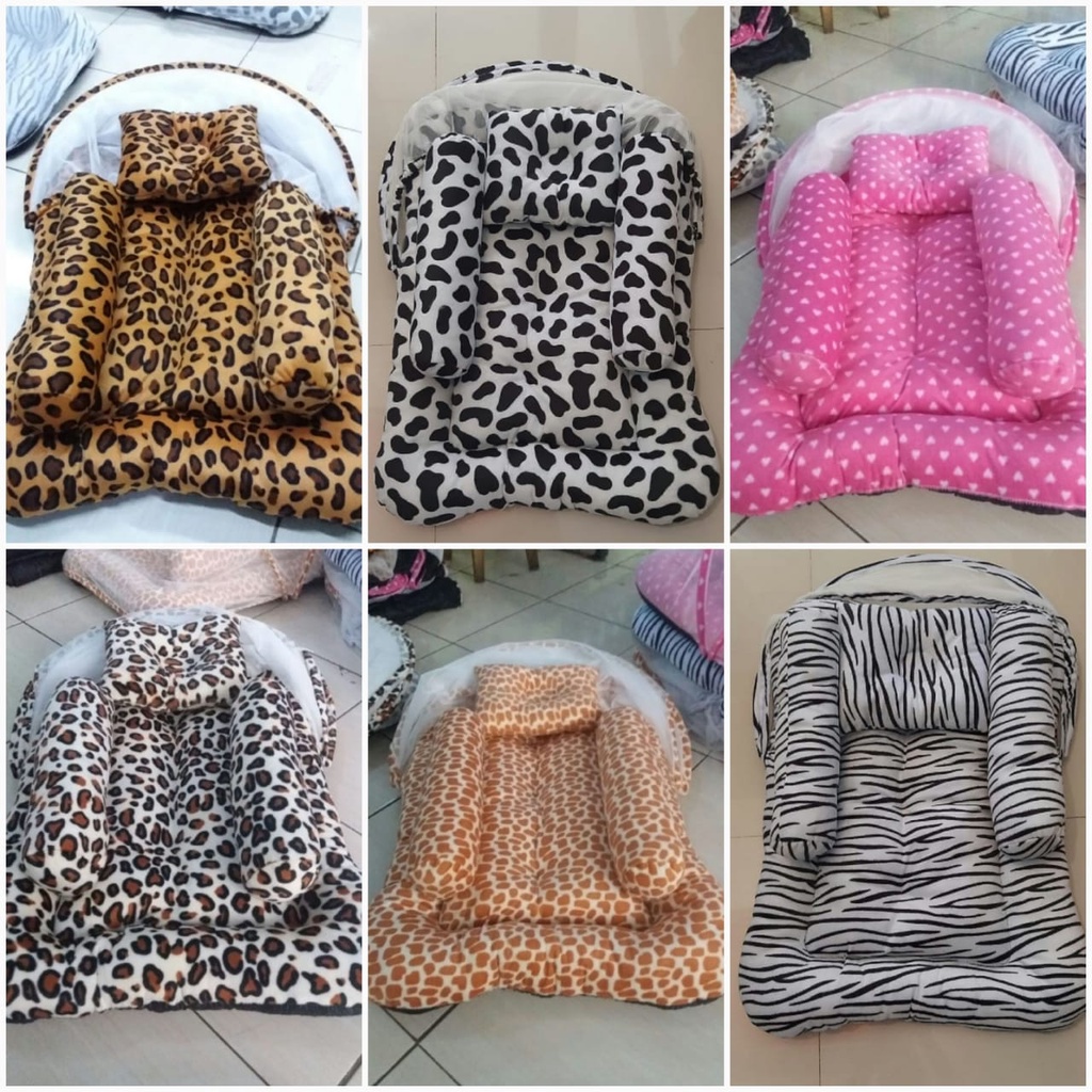Kasur Kelambu Bayi Set Bantal Guling / Kasur Lipat Kelambu Bayi / Kasur Kelambu