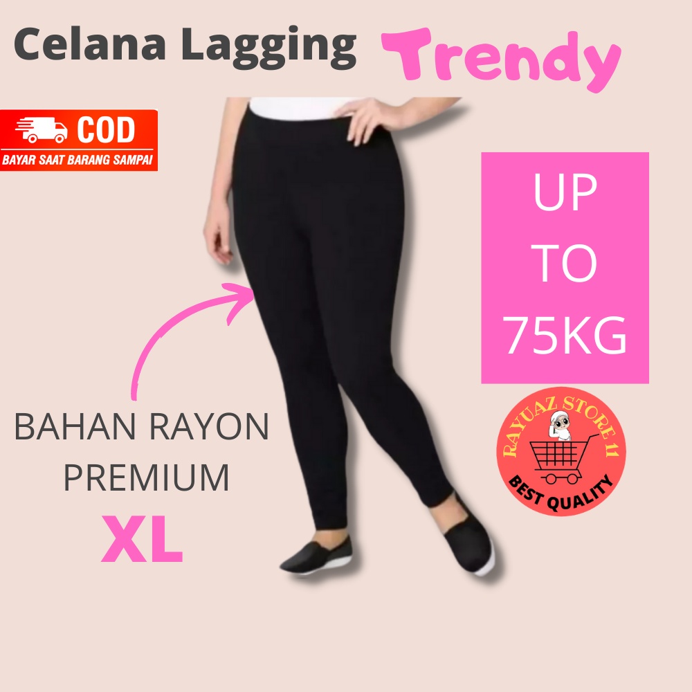 Celana Lagging Panjang Wanita Dewasa Bahan Kaos Premium