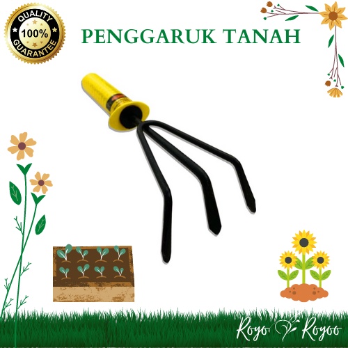 Garpu Tanah Taman Tanaman Berkebun Mini Alat Peralatan Berkebun