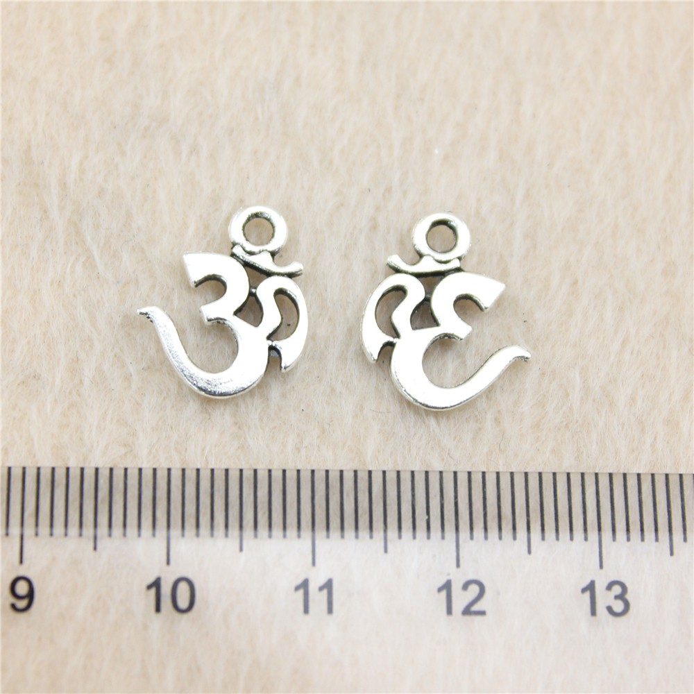 Charms Liontin Om Silver 15 X 12Mm