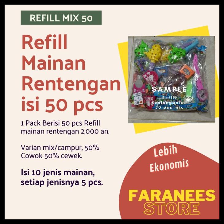 

PAKET JUALAN MAINAN RENTENGAN 2000 AN ISI 50/GROSIR MAINAN RENTENGAN KODE 1155