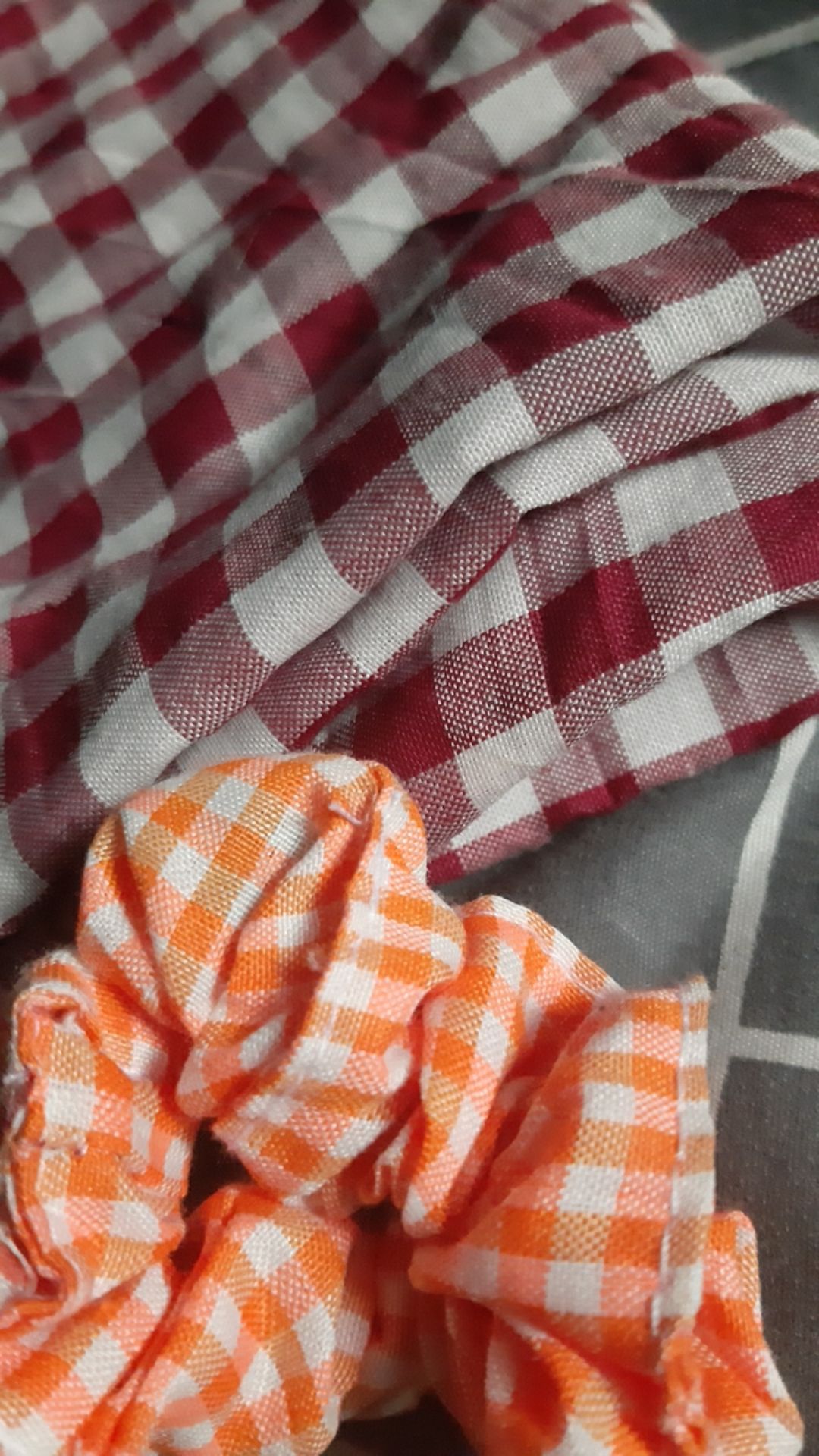 Kain Mentahan Kotak Kecil 1cm / Kain Cele