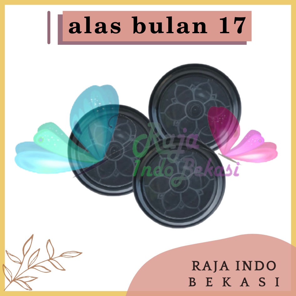 Tatakan Polos Alas Bulan 17 Hitam By Garden Of Love Untuk Pot Tawon 18 21 Putih Pot Pirus Tawon