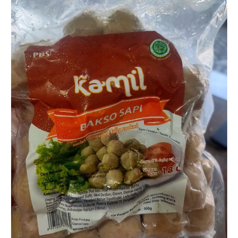 

Kamil bakso sapi 500gr