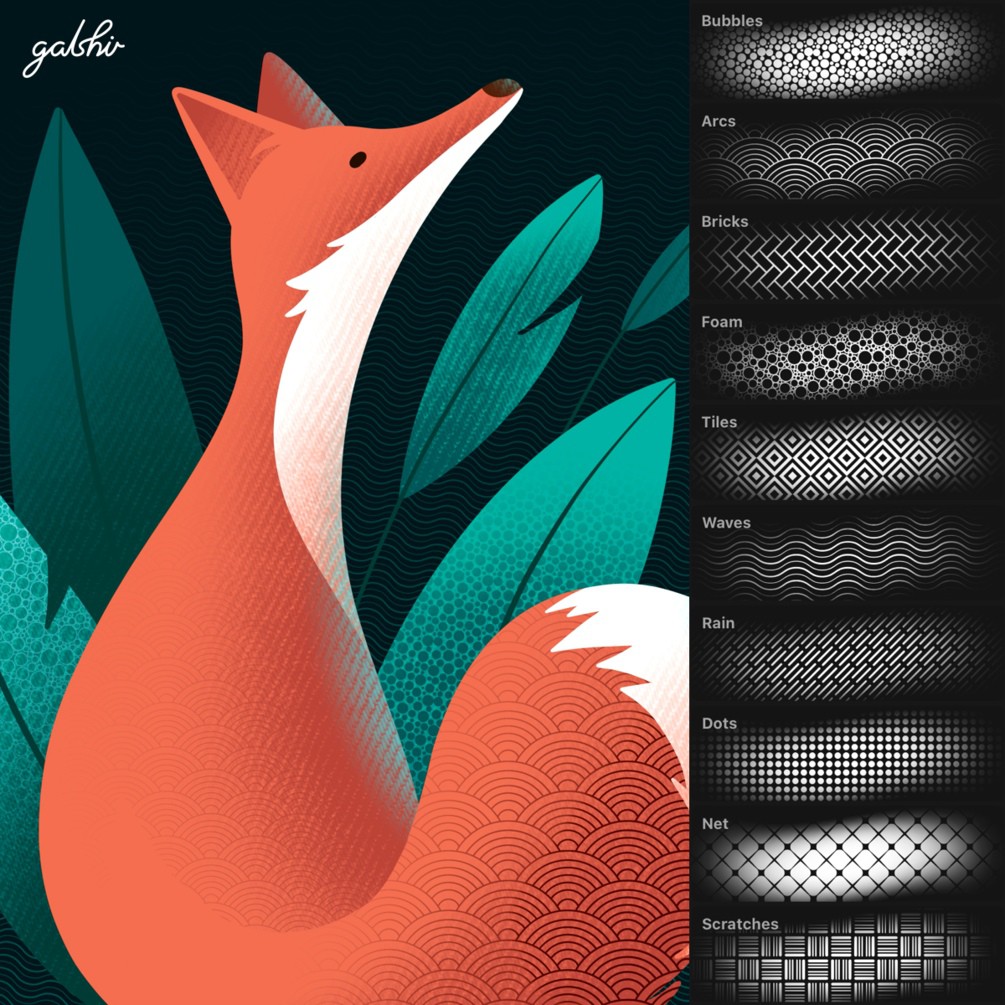 Procreate Brush - Magic Patterns Stylistic Pattern Brushes by Gal Shir