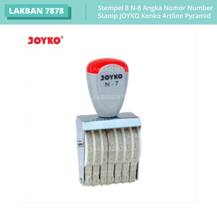 

Stempel 8 N-8 Angka Nomor Number Stamp JOYKO Kenko Artline Pyramid