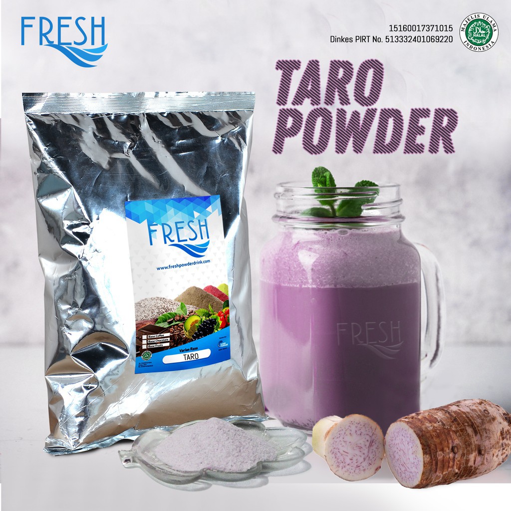 

BUBUK MINUMAN BUAH RASA TARO FRESH POWDER DRINK 1 KG