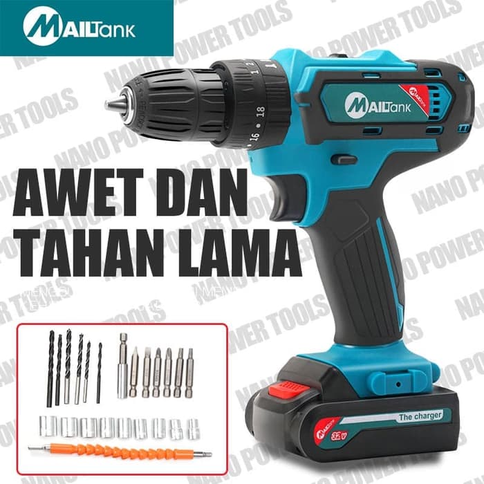 Mesin bor Cordless Drill 32V SH190 Mailtank