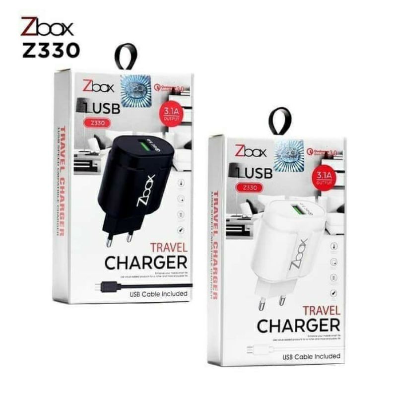 Charger Zbox Z330 3.1A Qualcomm Fast Charger