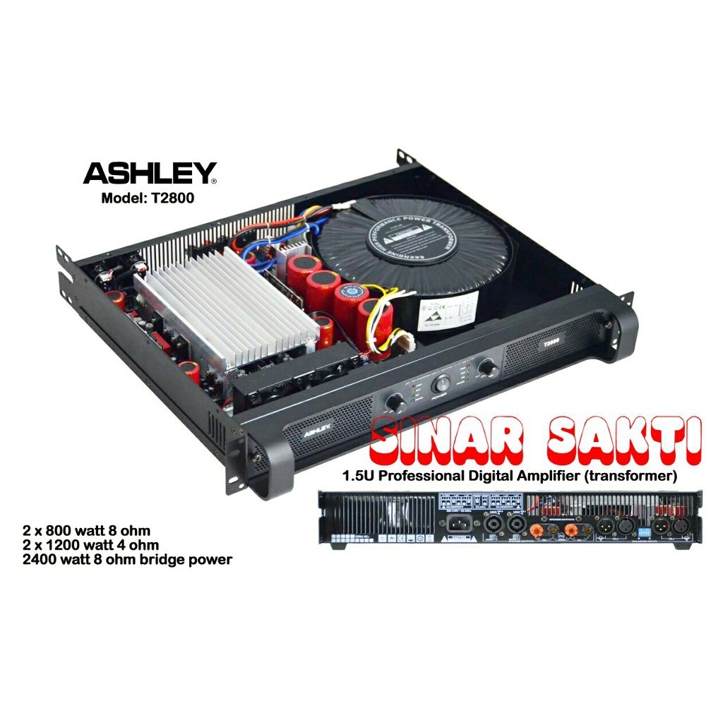 Promo  Murah Power Amplifier Ashley T2800  ORIGINAL