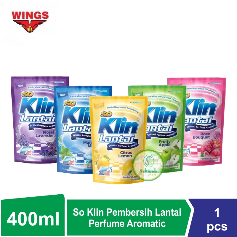 So Klin Pembersih lantai Parfume Aromatic Kemasan Pouch 400ml