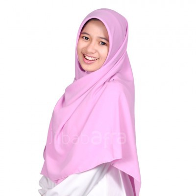 Jilbab Arfa Siera ( Segiempat JilbabArfa ) Hijab Segiempat Warna Baby Pink
