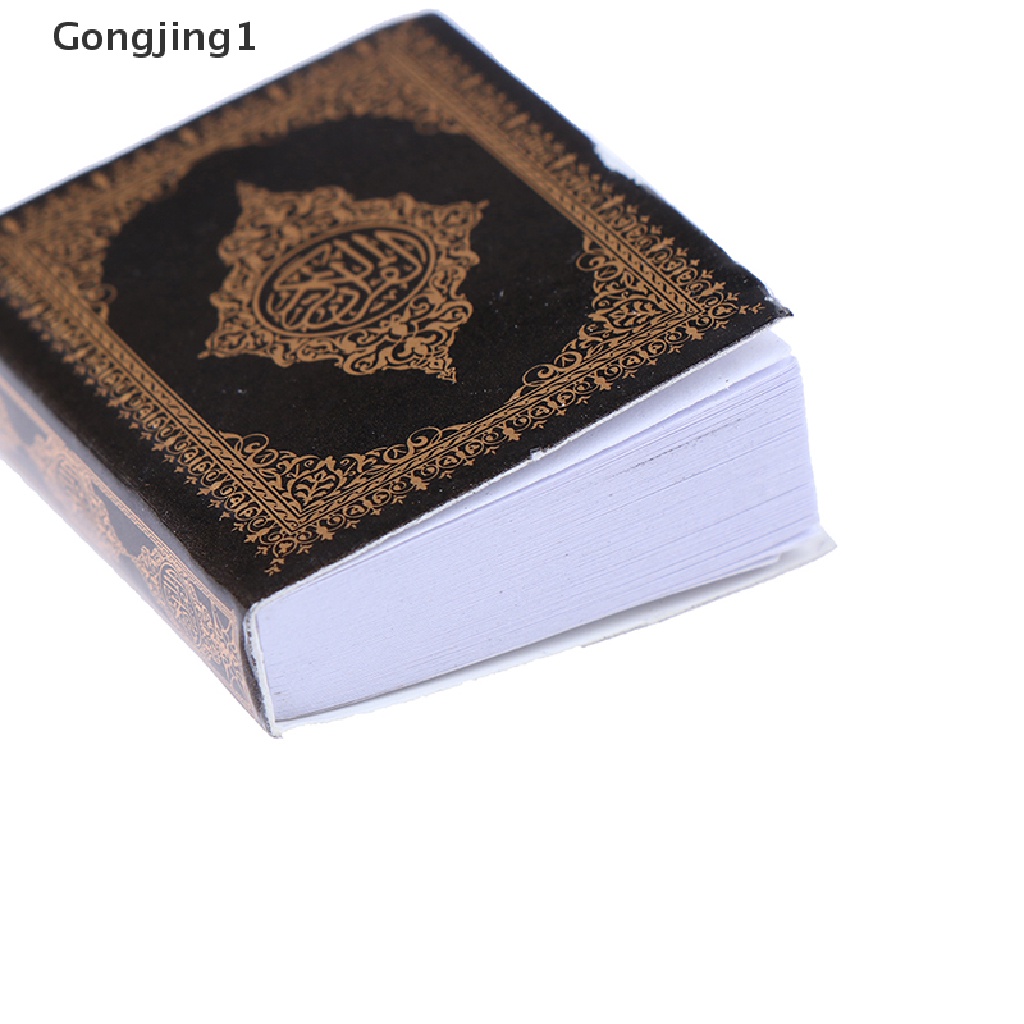 Gongjing1 Mainan Miniatur Buku Alkitab Skala 1: 12 Untuk Aksesoris Rumah Boneka