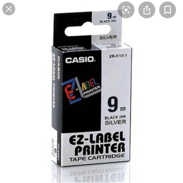 

pita casio label original casio 9 mm emas / silver 8 meter (black on silver / black on gold)