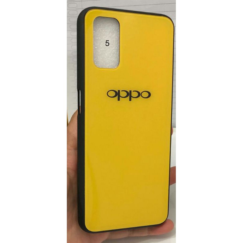 BACK CASE GLASS CANDY MACARON OPPO A52 A92