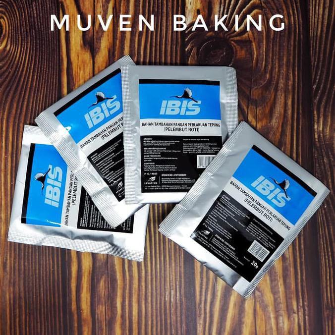 

BEST SELLER PELEMBUT ROTI IBIS BLUE 4 x 20 Gr / ADONAN BAHAN ROTI SOFTENER