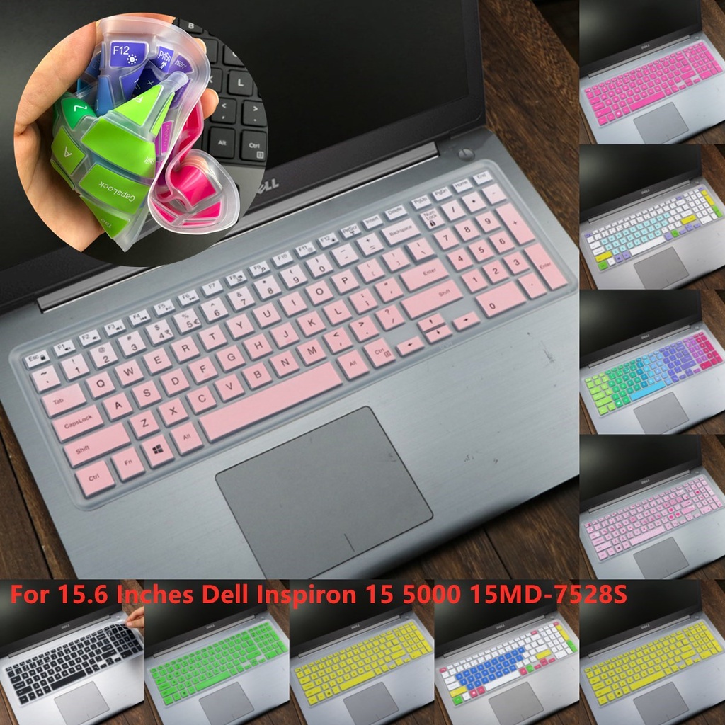 Cover Pelindung Keyboard Bahan Silikon Ultra Tipis Untuk Dell Inspiron 15 5000 15md-7528s 15.6 Inch