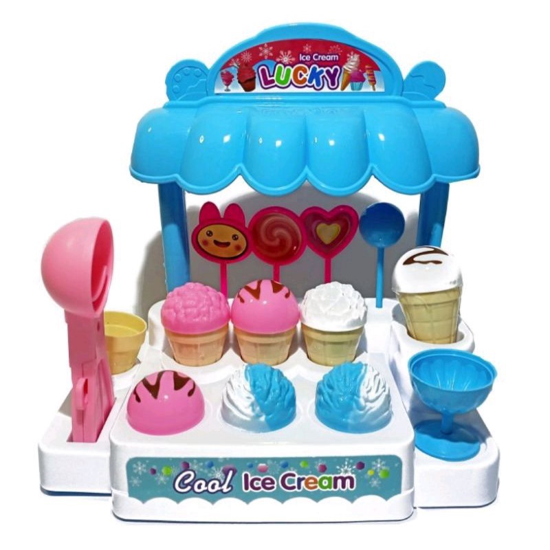 MAINAN ANAK ICE CREAM CANDY HOUSE /MAINAN GEROBAK ES KRIM / MAINAN ANAK UNIK