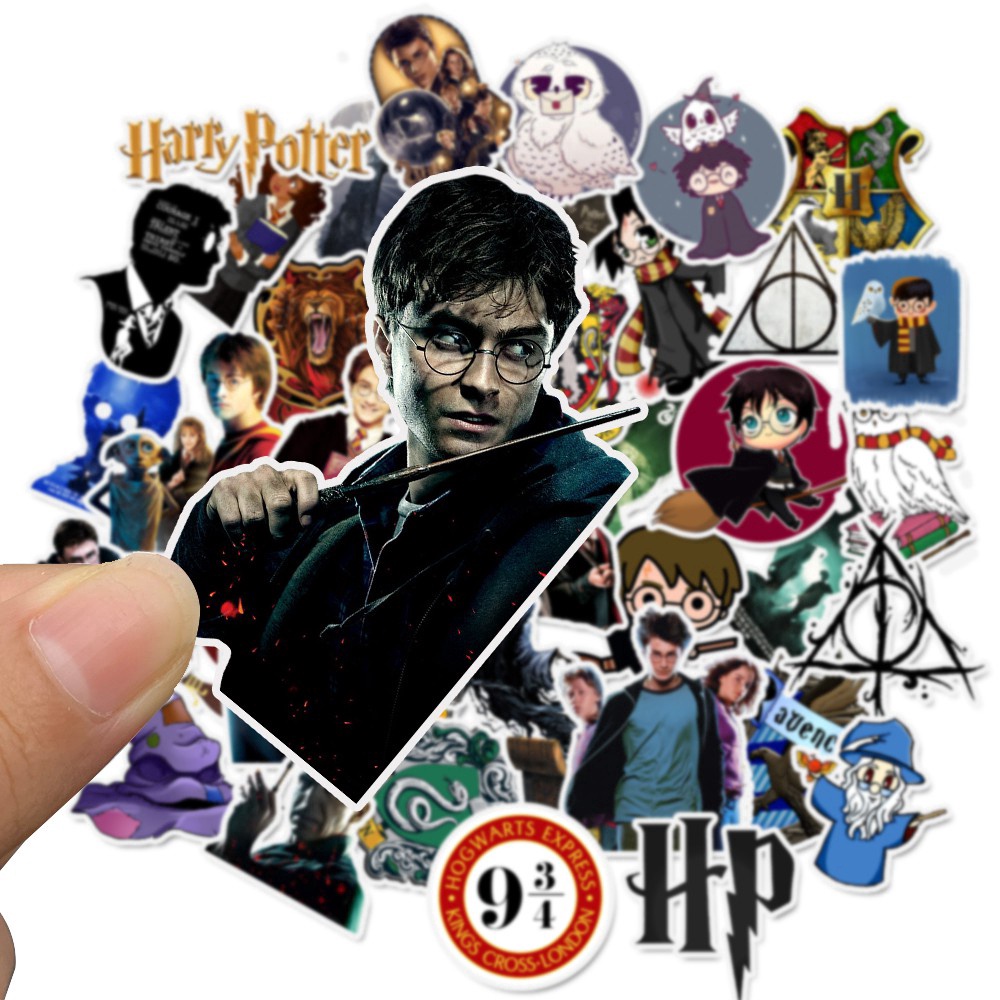 50 pieces of Harry Potter graffiti stickers luggage computer waterproof non-adhesive stickers