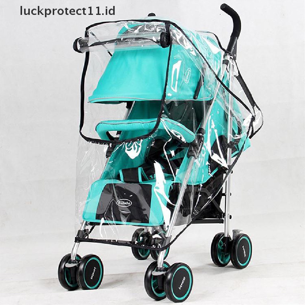 &lt; Luckprotect11. &lt; LuckproteksiId &gt; Cover Stroller Bayi Bahan Eva Transparan Anti Air