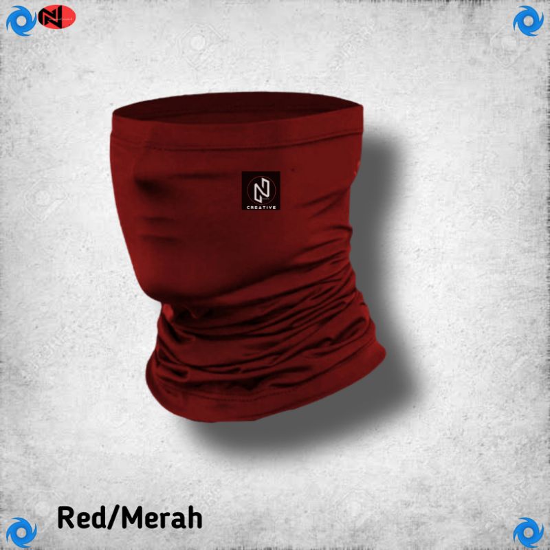 Masker Buff Pengendara Motor Multifungsi Premium-Merah