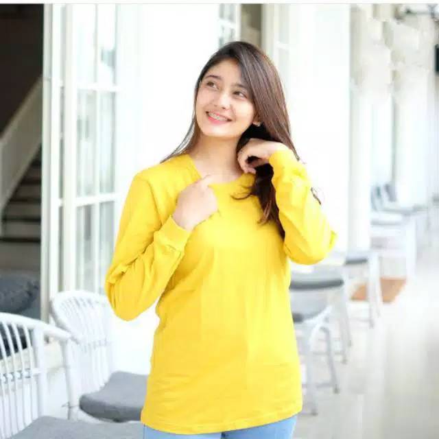 Baju kaos polos kuning